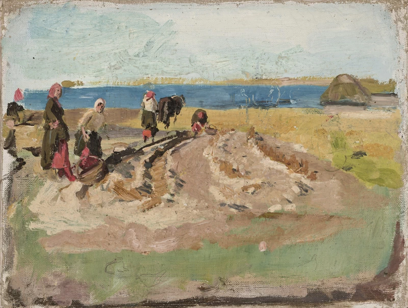 Nel campo di patate - Art Museum of Estonia's painting collection, Tallinn